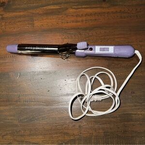 Vidal Sassoon VS122 1 Inch Barrel Pro Curling Iron Waves Y2K Purple Tested Works